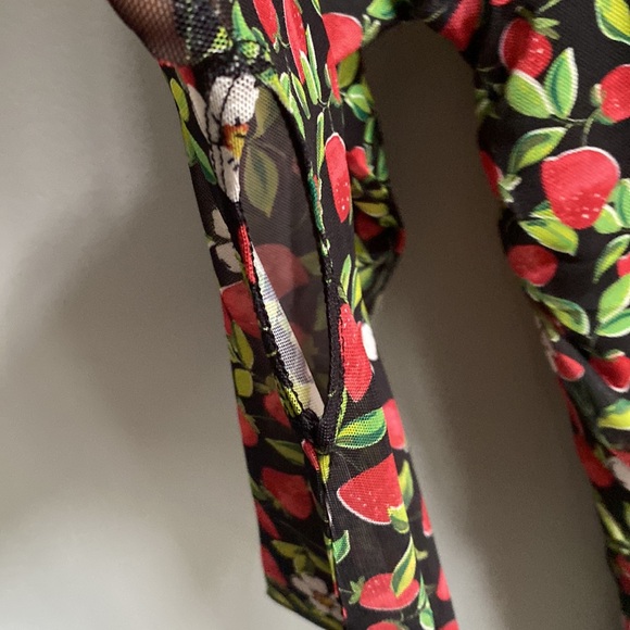 AFRM Women’s Leona Ruched Scoop Neck Long Sleeve Dress Size M - Picture 7 of 8